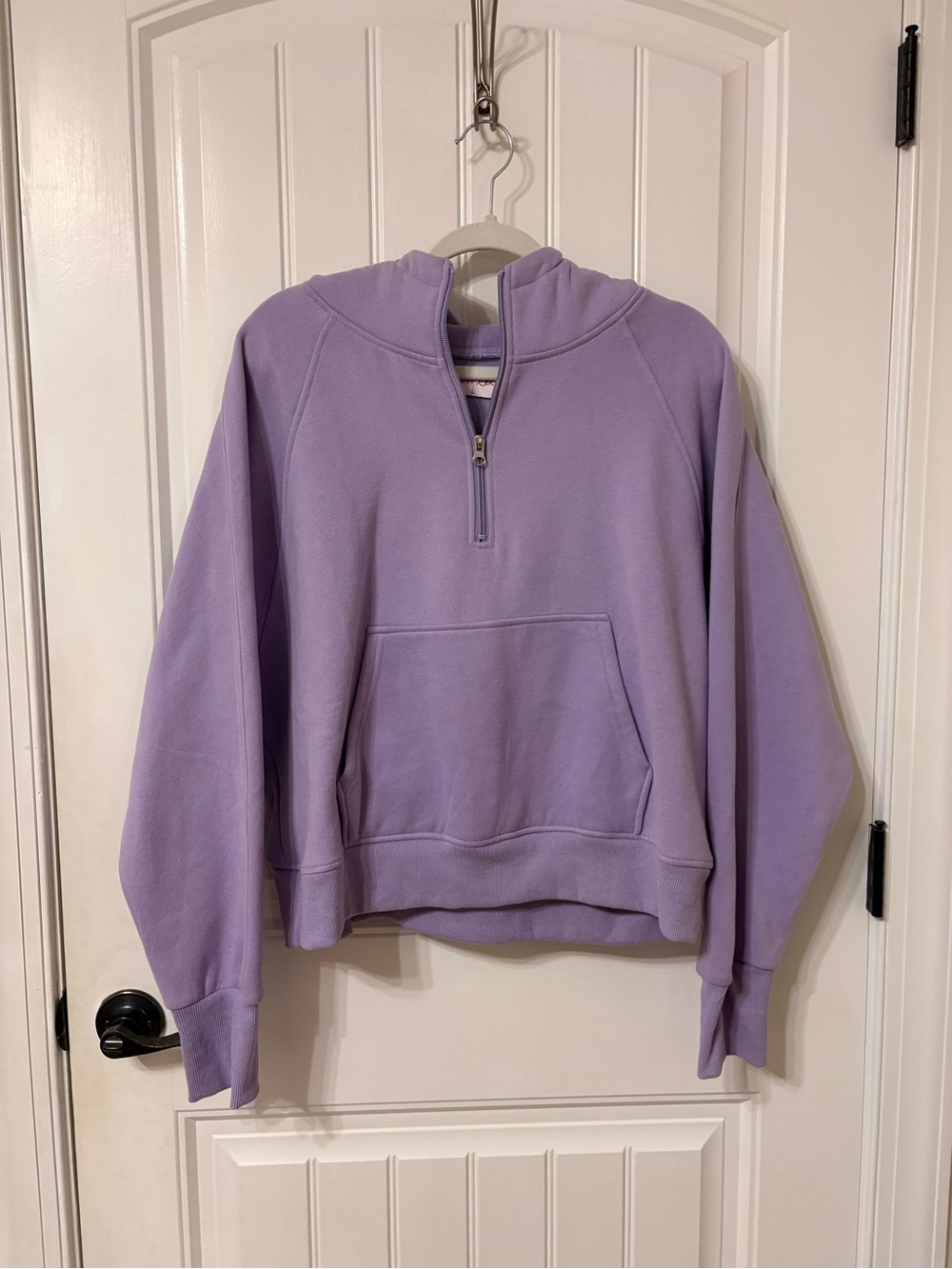 Women’s Lilac Half-Zip Crew Sweatshirt